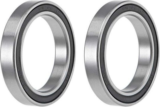 uxcell 6806-2RS Rillenkugellager aus Chromstahl, 2 Stück, Innendurchmesser: 30 mm, Außendurchmesser: 42 mm, Breite: 7 mm - Bild 1