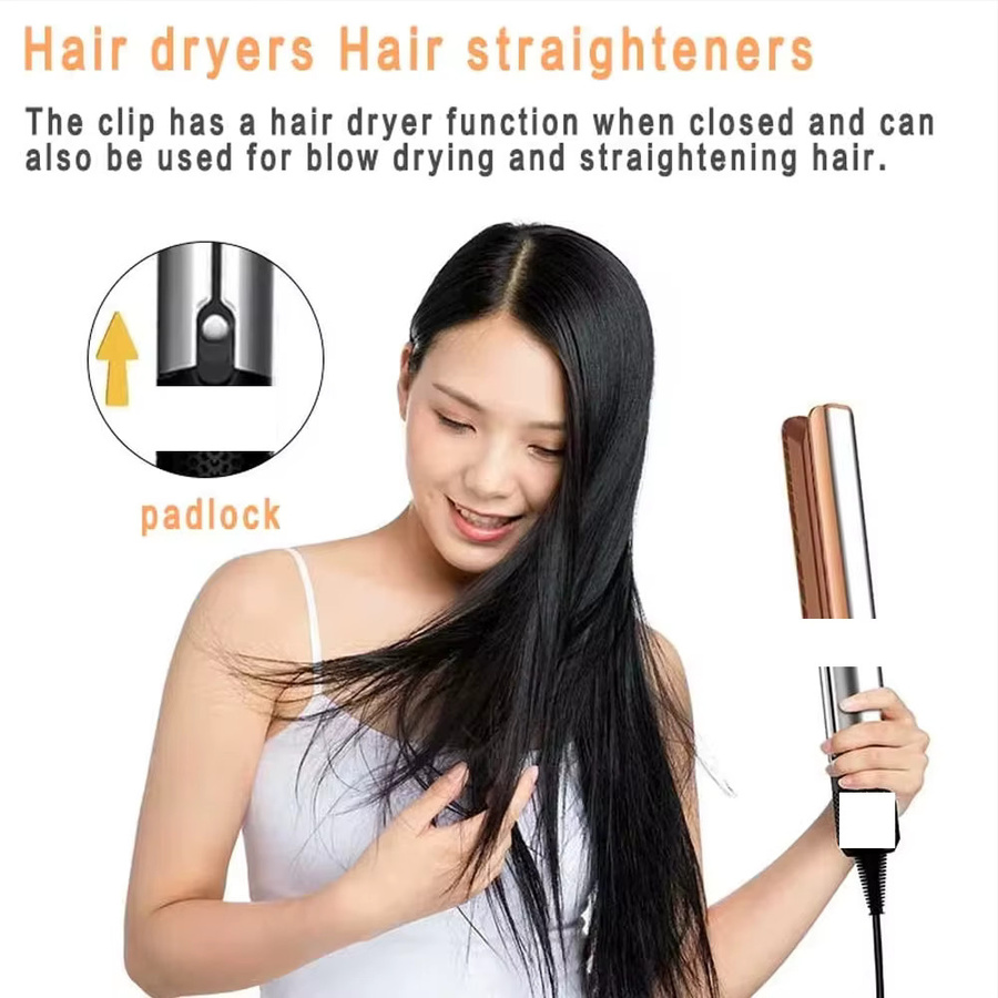 Tinsol 2-in-1 Luft-Haarglätter und -Trockner mit negativen Ionen, Unisex - Bild 2