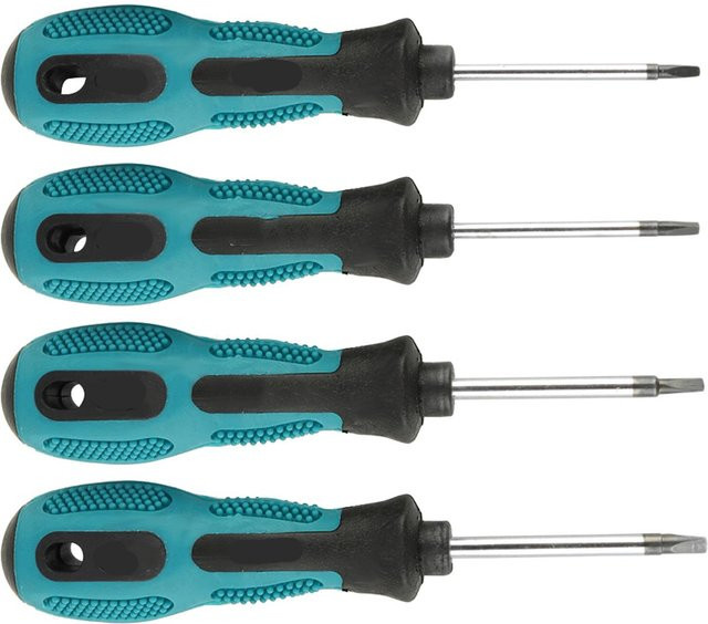 4-teiliges Präzisions-Dreieckschraubendreher-Set aus Edelstahl in Blau mit magnetischem Multifunktions-Handwerkzeug - Bild 1