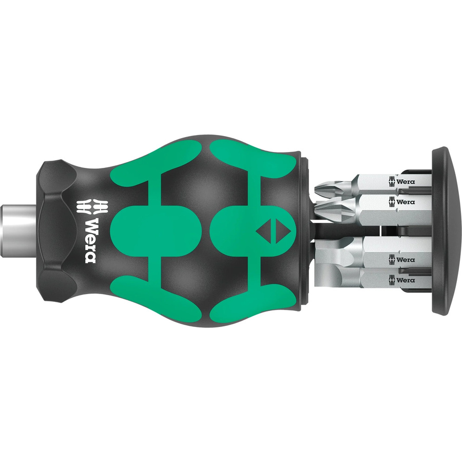 Wera Kraftform Kompakt Stubby Magazin 5 Bit-Satz in Schwarz Grün Multicolour - Bild 1