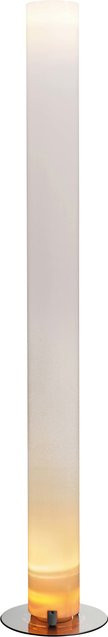 Flos Stylos Stehleuchte in Silber und Weiß mit Up-Down-Lichtfunktion aus Stahl und Polymethylmethacrylat - Bild 1