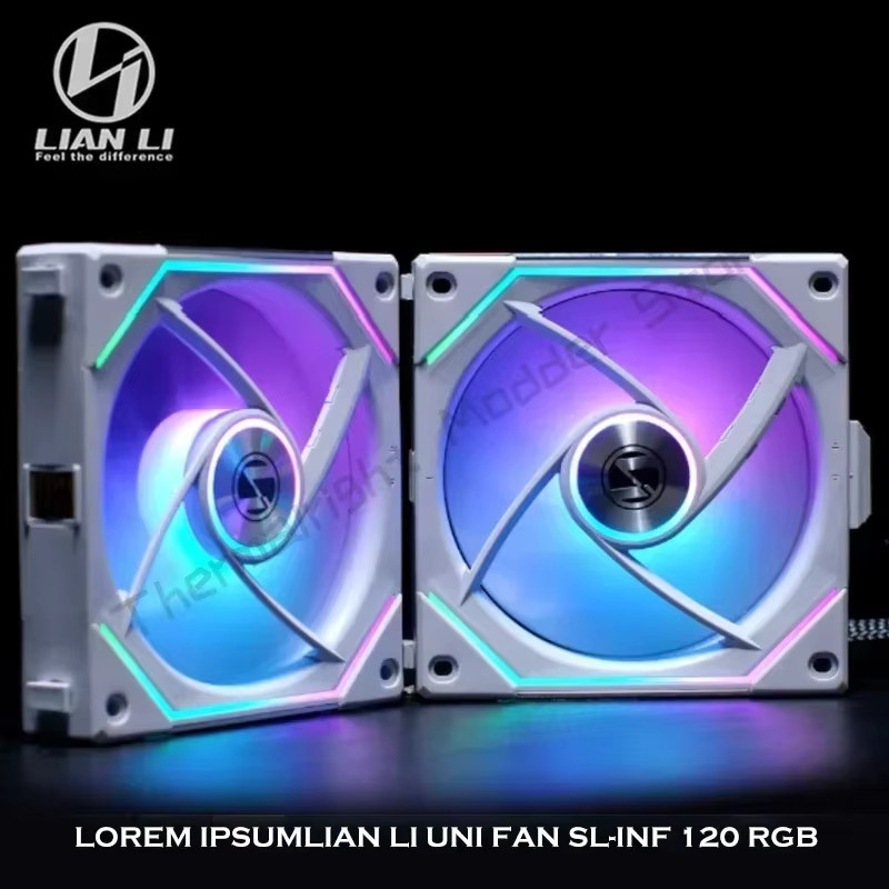 Lian Li SL INF 120 Reverse UNI FAN SL-INF ARGB Lüfter mit umgekehrten Flügeln und Daisy-Chain Funktion in Schwarz - Bild 3