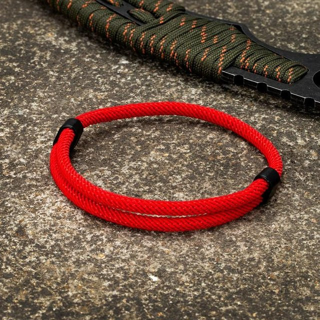 Armband, Zinklegierung, rot, Unisex - Bild 1