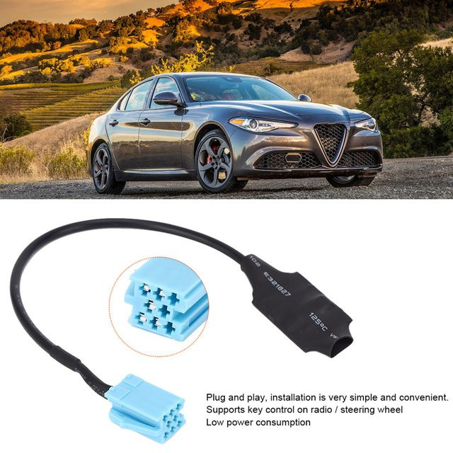 Bluetooth Musik Adapter für Giulietta und Brera, Audio Modul für Radio Stereo, Schwarz - Bild 1