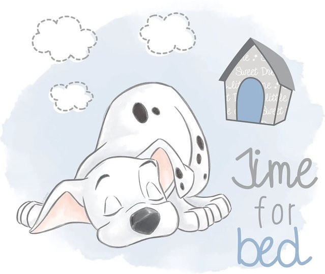 Komar Wandbild 101 Dalmatian Bedtime Paper Poster Multicolor B: 30 cm, H: 40 cm - Bild 1