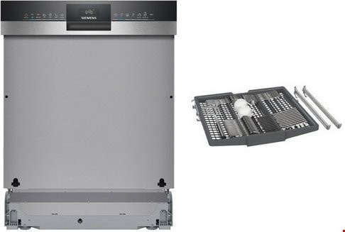 Bosch SN53HS7VBE Teilintegrierter Einbau-Geschirrspüler 60 cm in Silber mit WiFi und App-Control - Bild 1