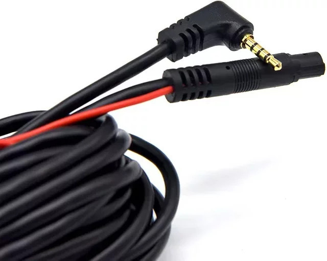QXNY Verlängerungskabel 5Pin mit 2,5mm Stecker für Dashcam und Rückfahrkamera, 5,5 m, Schwarz - Bild 1