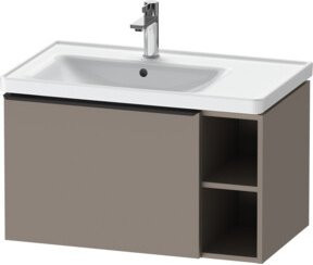 Duravit Waschtischunterschrank D-Neo Wandhängend Schwarz/Basalt Matt B: 78,4 cm, T: 45,2 cm, H: 44,0 cm - Bild 1