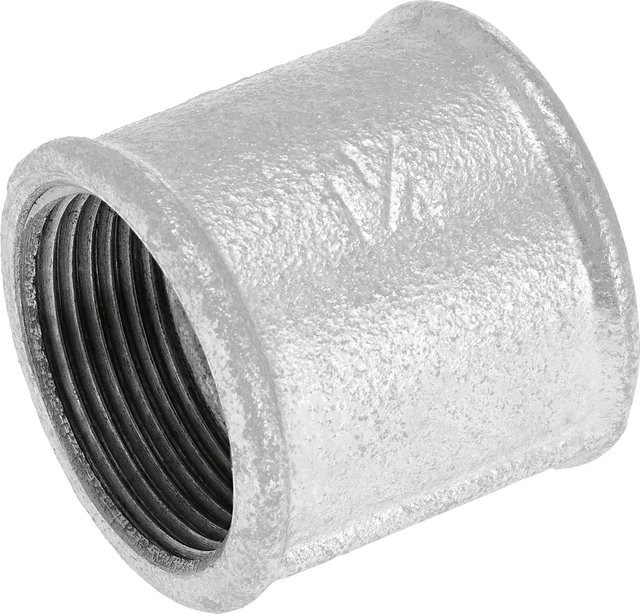 LUX-TOOLS Fitting 1 1/4 Zoll aus Messing in Silber - Bild 1