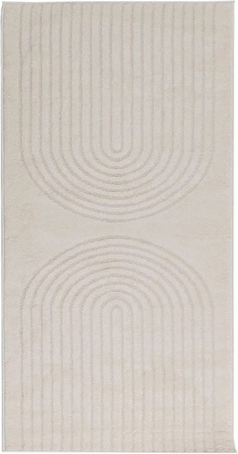vidaXL Bereichsteppich GALATI rechteckig in Beige mit geometrischem Design, B/T: 150 x 80 cm - Bild 1
