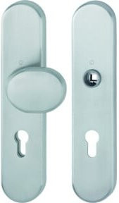 HOPPE Türbeschlag E86G/3331/3310 ES1 aus Edelstahl in Silber ohne Griff - Bild 1