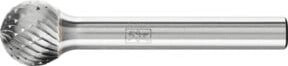 PFERD TOOLS Hartmetall Frässtift Kugel KUD universal mittel kreuzverzahnt, Farbe: silber, Durchmesser: 12 mm, Schaft-Durchmesser: 6 mm - Bild 1