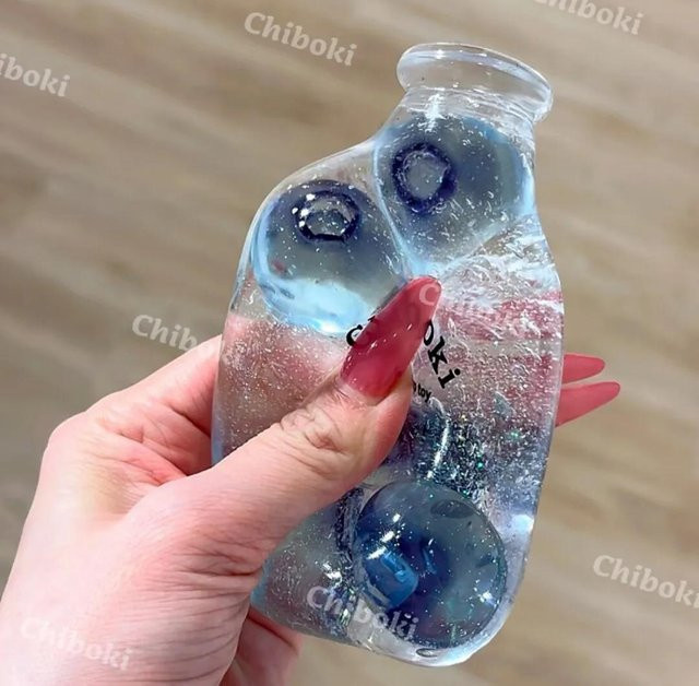 Chiboki Squishy Fidget Spielzeug, Fruchtflasche, white - Bild 1
