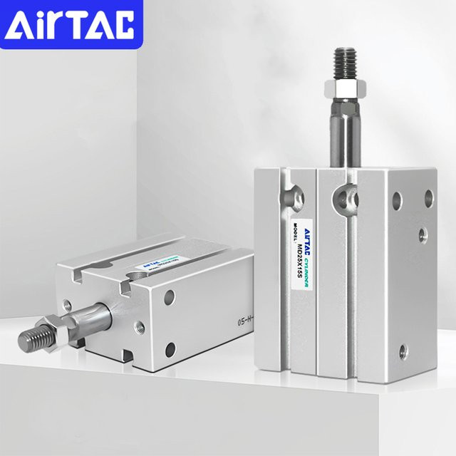 Airtac MD Mini-Zylinder doppeltwirkender pneumatischer Luftzylinder in Silber für Industriemaschinen - Bild 1