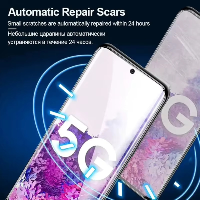 3er-Pack Hydrogel-Displayschutzfolie für Samsung Galaxy S23 S22 S21 S20 Plus Ultra Note 20 A53 A52S A51 A50 A30 A21S in Transparent - Bild 2