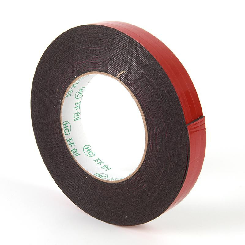 Houspace Doppelseitiges Klebeband mit rotem Liner, super klebrig und permanent, Breite: 2 cm, Länge: 10 m - Bild 2