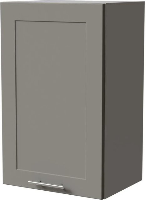 Feldmann-Wohnen Hängeschrank Oslo Küchenschrank Grau Matt B/T/H: 45 x 32,5 x 72 cm - Bild 1
