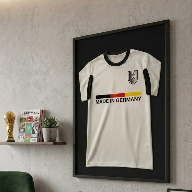 K-Möbel Echtholz Trikot Rahmen Schwarz B: 70 cm, H: 100 cm - Bild 1