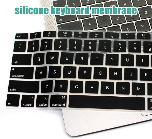 Wasserdichte Tastaturabdeckung in Transparent für MacBook Air und MacBook Pro Modelle - Bild 1