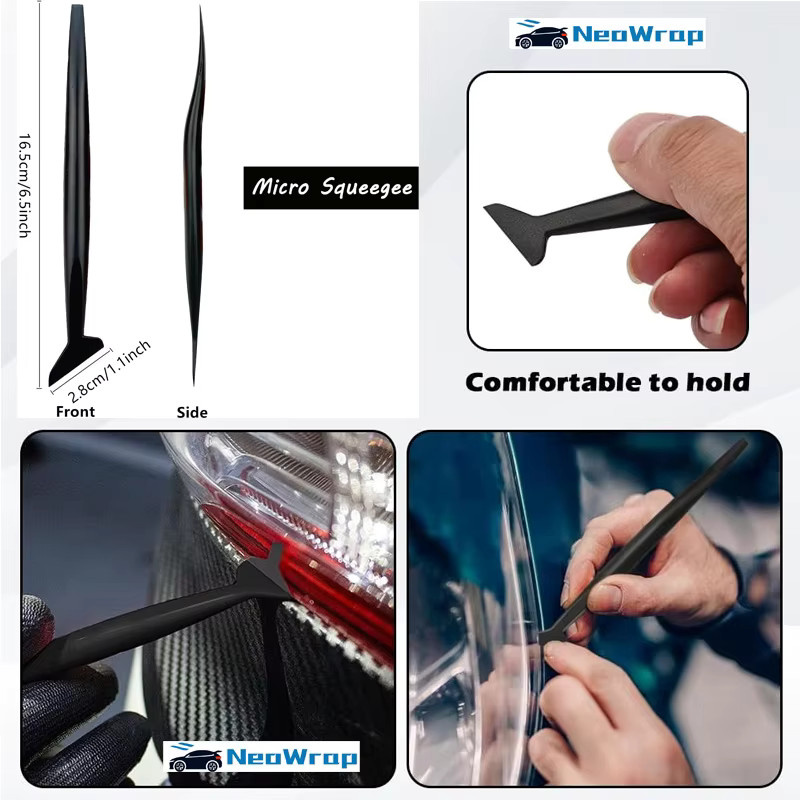 NeoWrap Vinyl Wrap Applikator Tool Kit mit Filz Rakel, Kantenschneider und Eckrakel zur Fenster Tönung und Tapeten Glättung - Bild 4