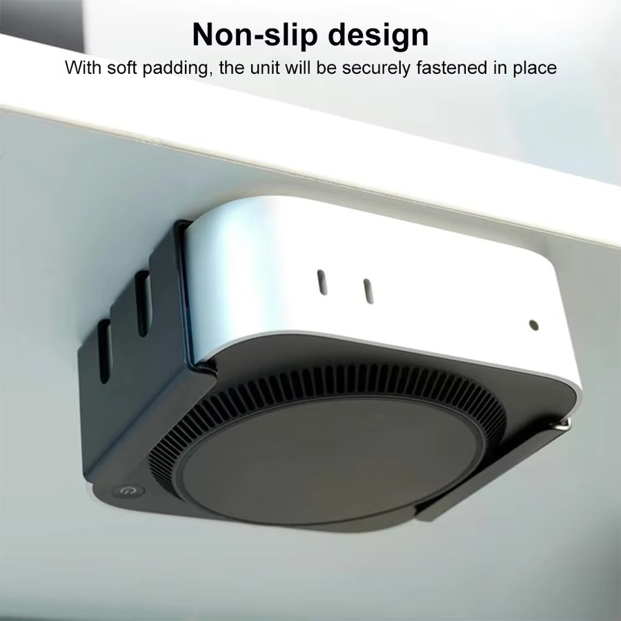 Metallhalterung für Apple Mac Mini M4 und M4 Pro 2024, Untertisch-Monitorhalterung Set aus Metall - Bild 2