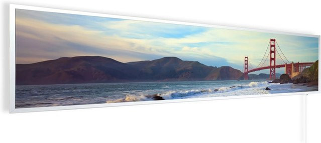 Könighaus Infrarotheizung Panorama Buena Vista San Francisco in Weiß, B: 120 cm, T: 30 cm, H: 30 cm - Bild 1