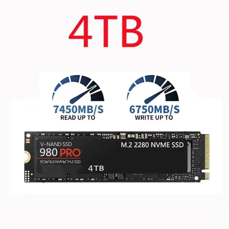 Samsung 980 PRO NVMe M.2 2280 PCIe 4.0 x4 SSD in Schwarz - Bild 2