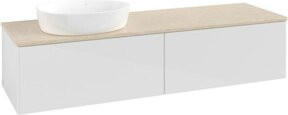 V&B Waschtischunterschrank Antao ohne Frontstruktur in Weiß, B/T: 160 x 50 cm - Bild 1