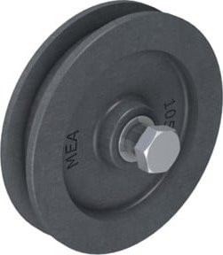 MEA Lose Guss-Rolle aus Stahl in Grau, Durchmesser: 120 mm - Bild 1