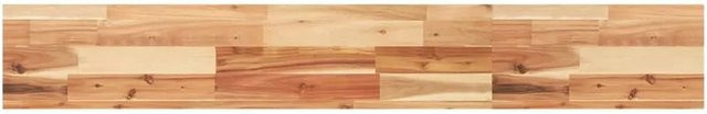 vidaXL Tischplatte aus Massivholz Akazie, Rechteckig, Braun, B: 200 cm, T: 20 cm, H: 4 cm - Bild 1