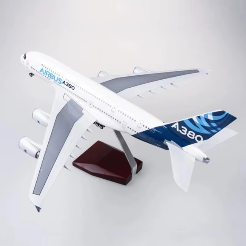 ZOCO Airbus 380 A380 Flugzeug-Modell, Druckguss-Flugzeug, 1:160, Metall, Weiß - Bild 3