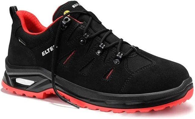 Elten Sicherheitshalbschuh RIWEMO XXP GTX in Black Red, Größe 42, S3S Low ESD aus Veloursleder - Bild 1