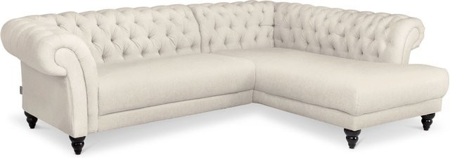 Polsterecke SANSIBAR LUND in Beige mit Stoffbezug und Armlehnen, L-Form Modern - Bild 1