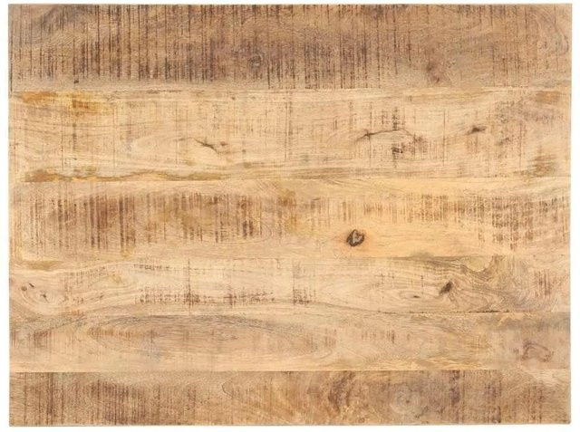 vidaXL Tischplatte aus Mango-Massivholz in Braun, B: 90 cm, T: 60 cm, Höhe: 2,6 cm - Bild 1