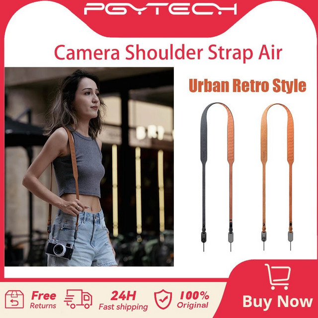 PGYTECH Camera Schouderriem Air Upgrade-Version Verstelbare Quick Release Kamera Nekriem für Spiegelloze Kamera in Braun und Multicolour - Bild 1