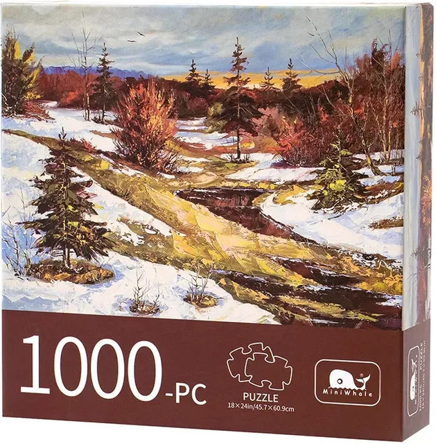 MaxRenard Schnee Berg Puzzle, 1000 Teile - Bild 1