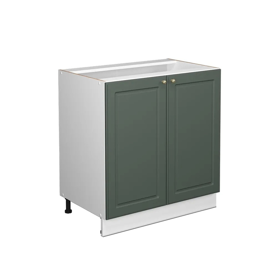 Vicco Spülenunterschrank Fame-Line Landhaus Weiß Grün-Gold mit Drehtür und Einlegeboden Breite: 80 cm - Bild 3