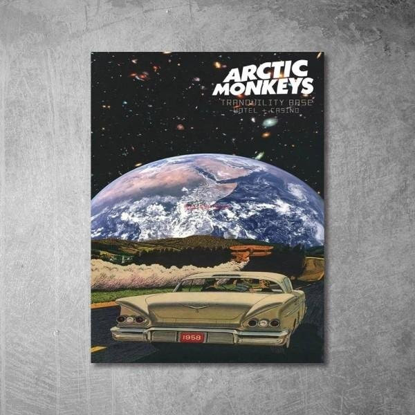 Arctic Monkeys Musikalbum-Poster AM Favourite Worst Nightmare als Leinwandbild in Mehrfarbig, Breite: 50 cm, Höhe: 80 cm - Bild 1