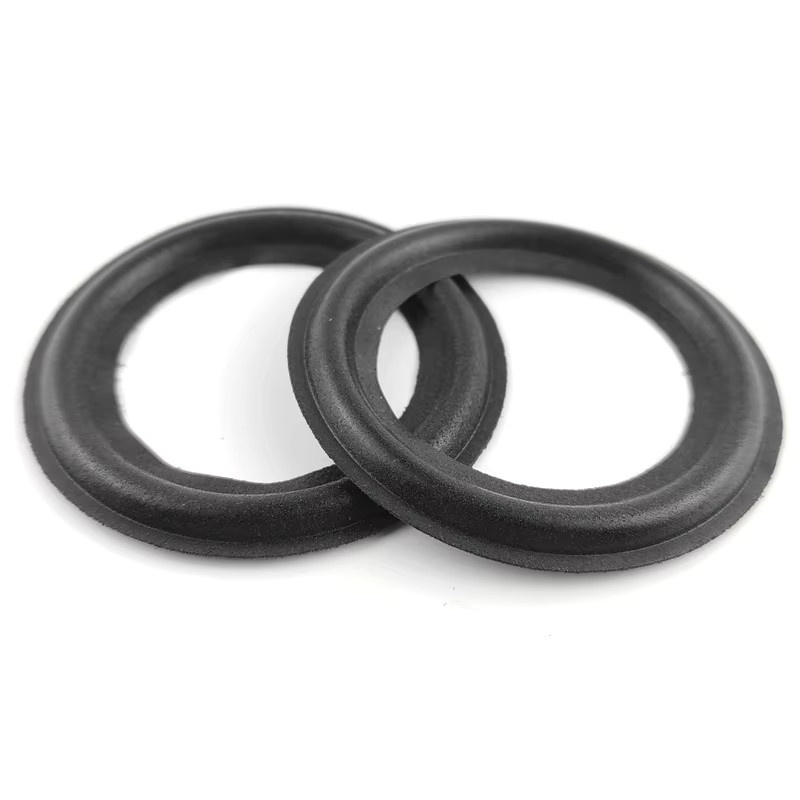 2er-Set Audio Lautsprecher Schaum Rand Reparatur Zubehör für 3 Zoll Lautsprecher, Schwarz, Durchmesser: 75 mm - Bild 2