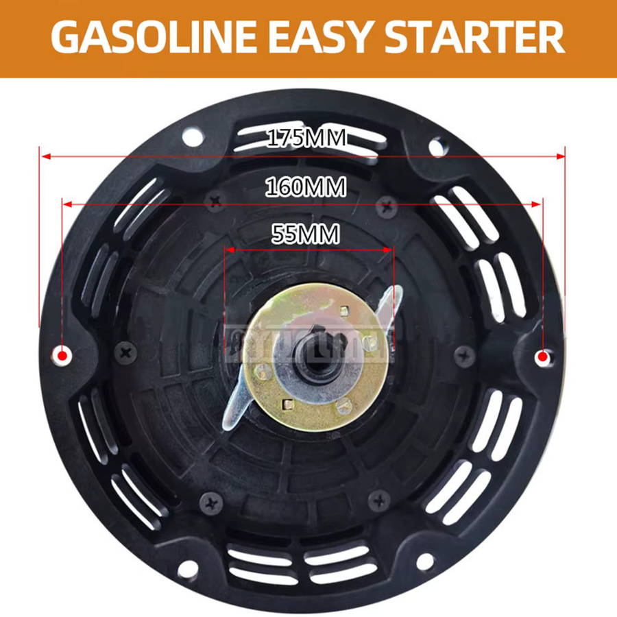 Yunlinli Pull-Motorstarter in Schwarz für Grubbermaschinen, Dieselgeneratoren und Fräsmaschinen - Bild 2