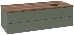 V&B Waschtischunterschrank Antao ohne Frontstruktur in Grau und Weiß, B/T/H: 120 x 50 x 50 cm - Bild 1