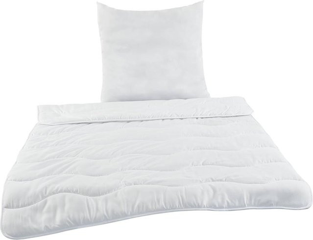 Sensation Bettenset aus Mikrofaser in Weiß, allergikerfreundlich und nach OEKO-TEX Standard 100, B/T/H: 135 x 200 cm - Bild 1