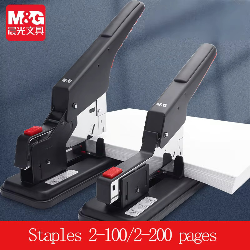 M&G Heavy Duty Handhefter in Schwarz für 2 bis 200 Blatt, kompatibel mit 23/13 Heftklammern - Bild 2