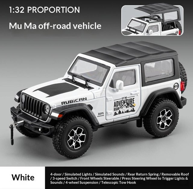 Linyi toy car Geländewagen Modell, 1:32, Metall, ab 14 Jahre - Bild 1
