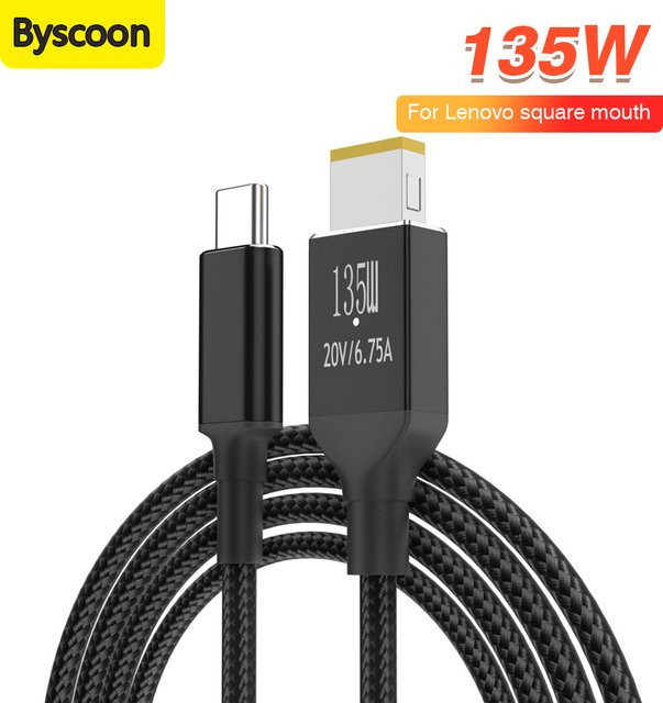 Lenovo Laptop-Ladegerät 135 W Netzteil mit USB-C Anschluss in Schwarz für Legion Y9000P Y9000K Y7000P 20 V 6,75 A - Bild 1
