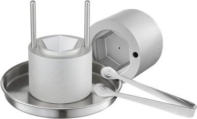 VEVOR Eispresse Set aus Aluminium für Eiskugeln, Durchmesser: 6,5 cm, Farbe: Silber - Bild 1
