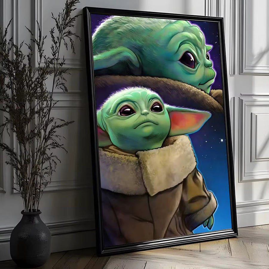 Beast Kingdom Star Wars Yoda Poster HD Art Klebende Wanddekoration in Mehrfarbig - Bild 2