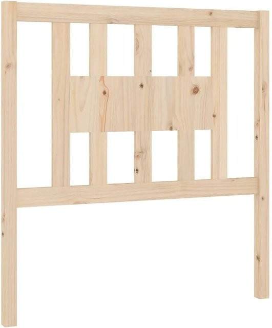 vidaXL Kopfteil aus Massivholz Kiefer in rustikalem Design, B/T/H: 96 x 4 x 100 cm - Bild 1