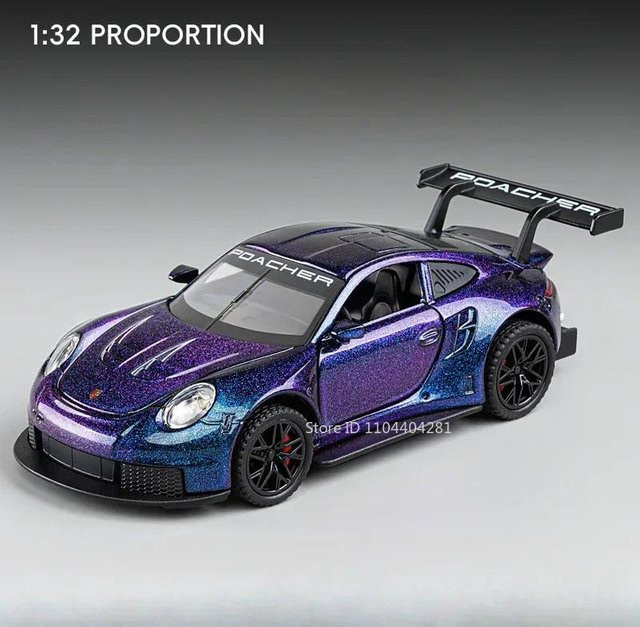 911 GT3RS Panamera Miniaturmodell, 1:32, mit Licht und Sound, ab 14 Jahren - Bild 1