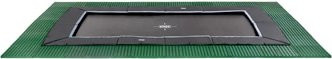 EXIT Dynamic Ebenerdiges Trampolin mit FreeZone Sicherheitsplatten, Schwarz, B/T: 458 x 275 cm - Bild 1